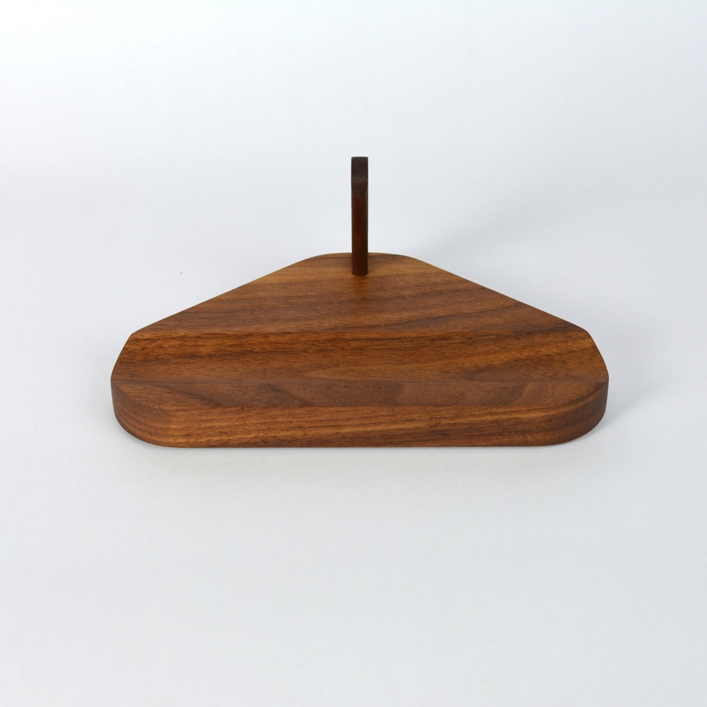 Wooden stand  on a white background