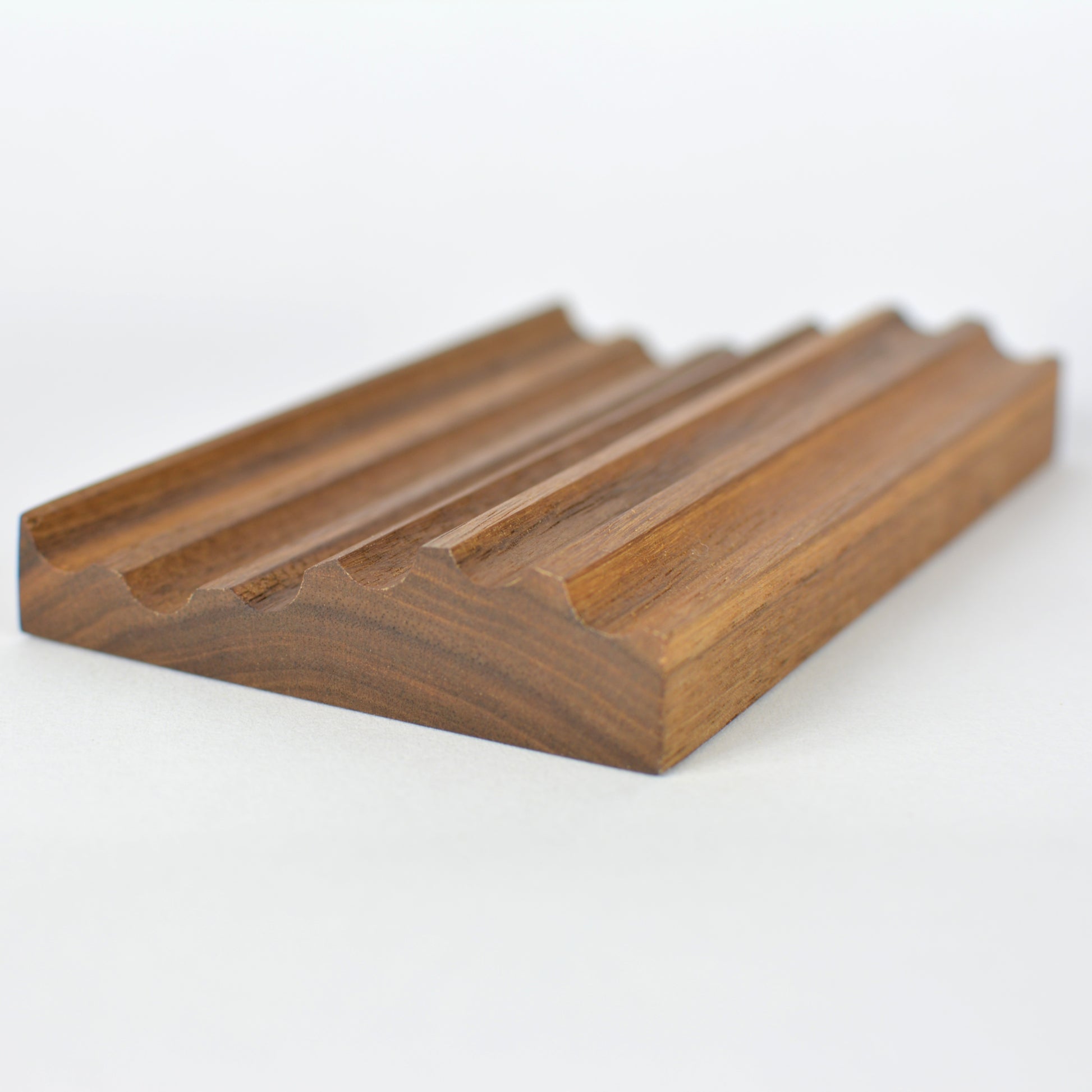 Walnut - wave pencil tray
