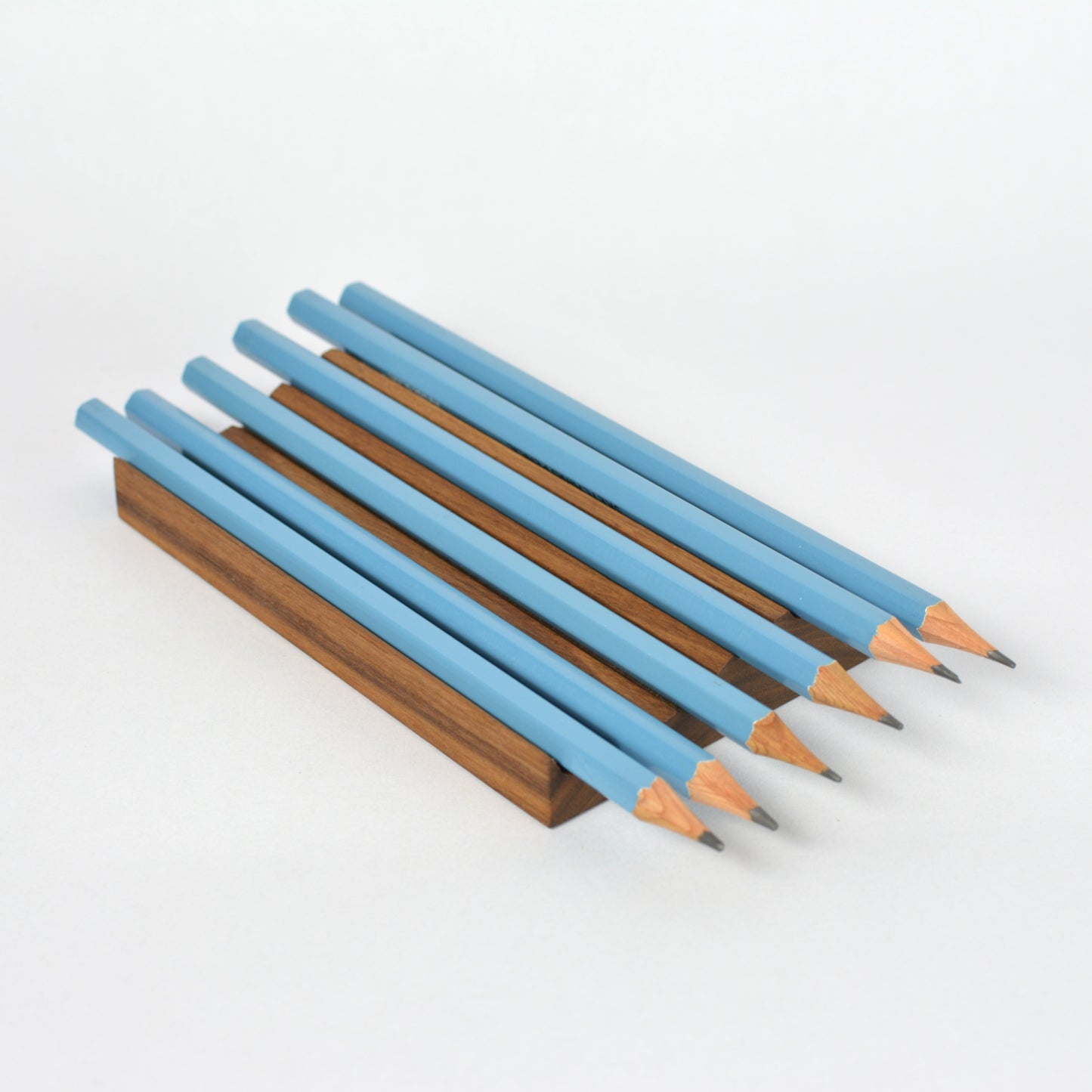Walnut - wave pencil tray