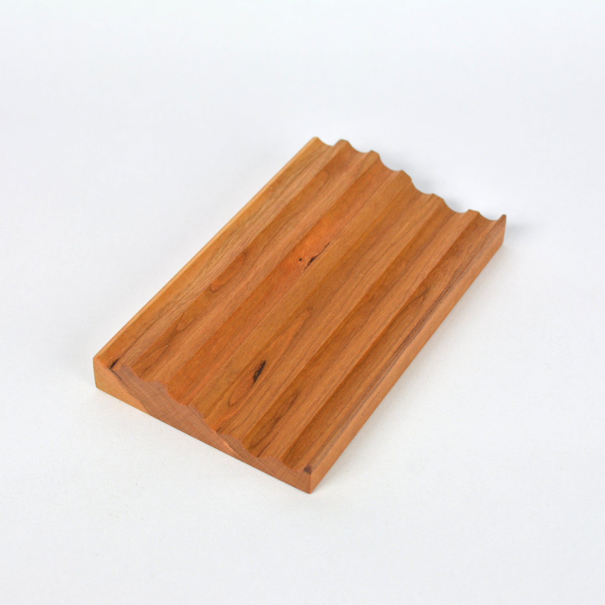 Cherry - wave pencil tray top view