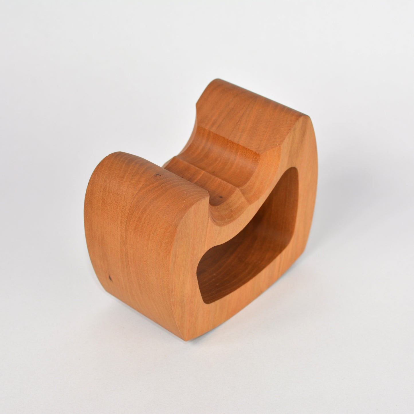 Wooden controller stand on a white background