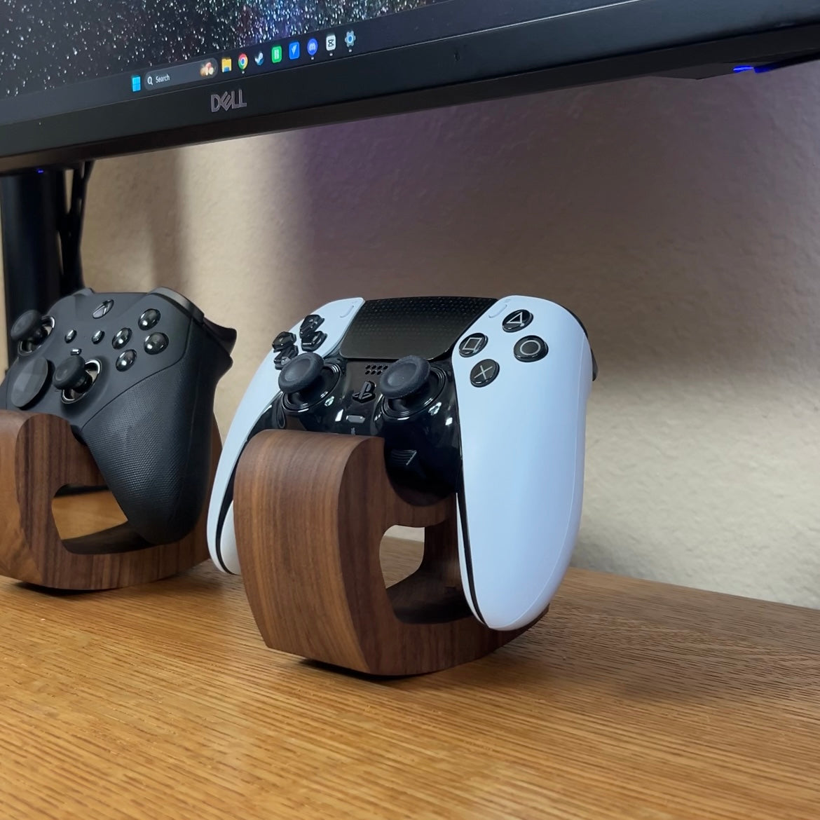 Wooden PS5 controller stand