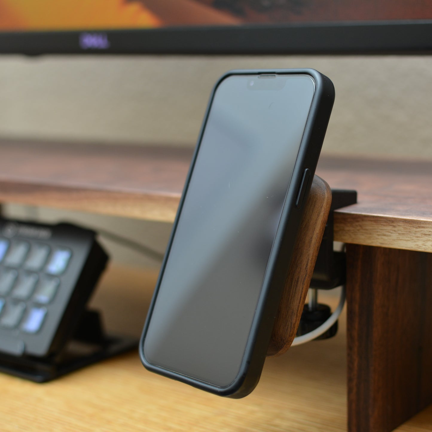 Wood MagSafe Charging Dock for Desk Riser