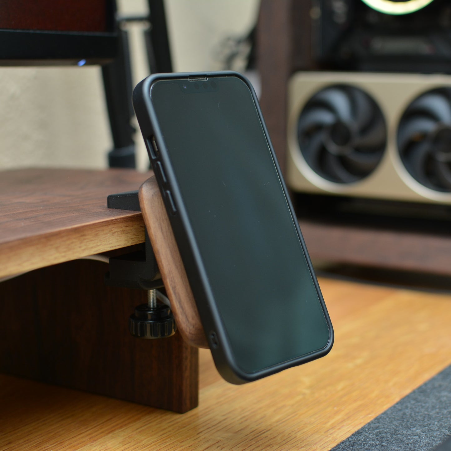 Wood MagSafe Charging Dock for Desk Riser