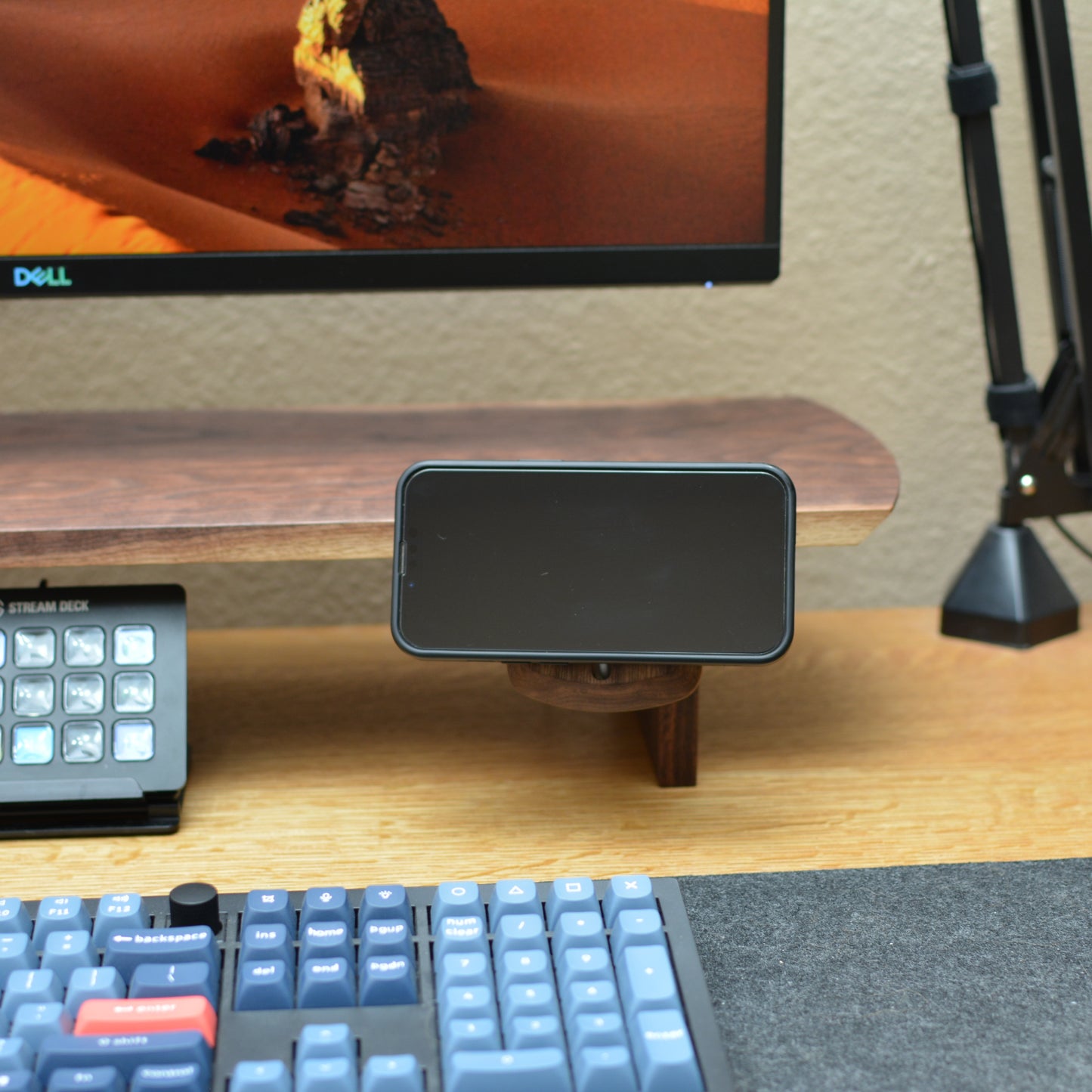 Wood MagSafe Charging Dock for Desk Riser